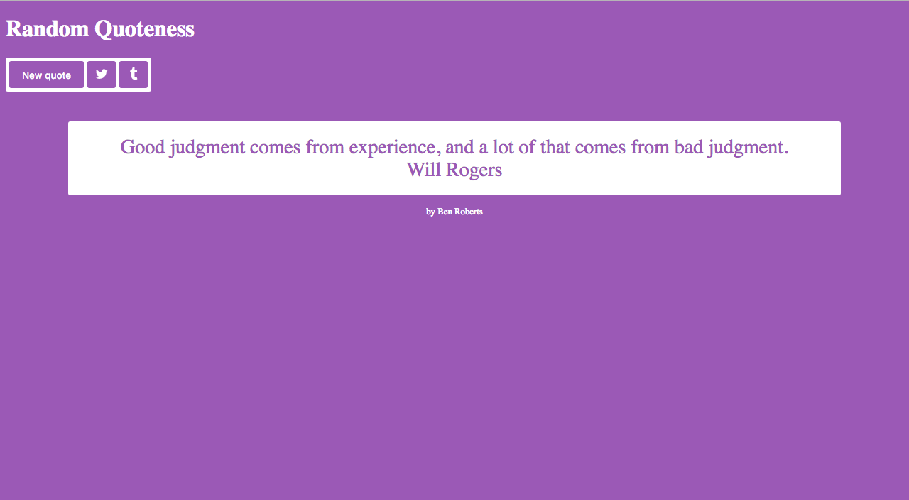 FCC Random Quote Gen